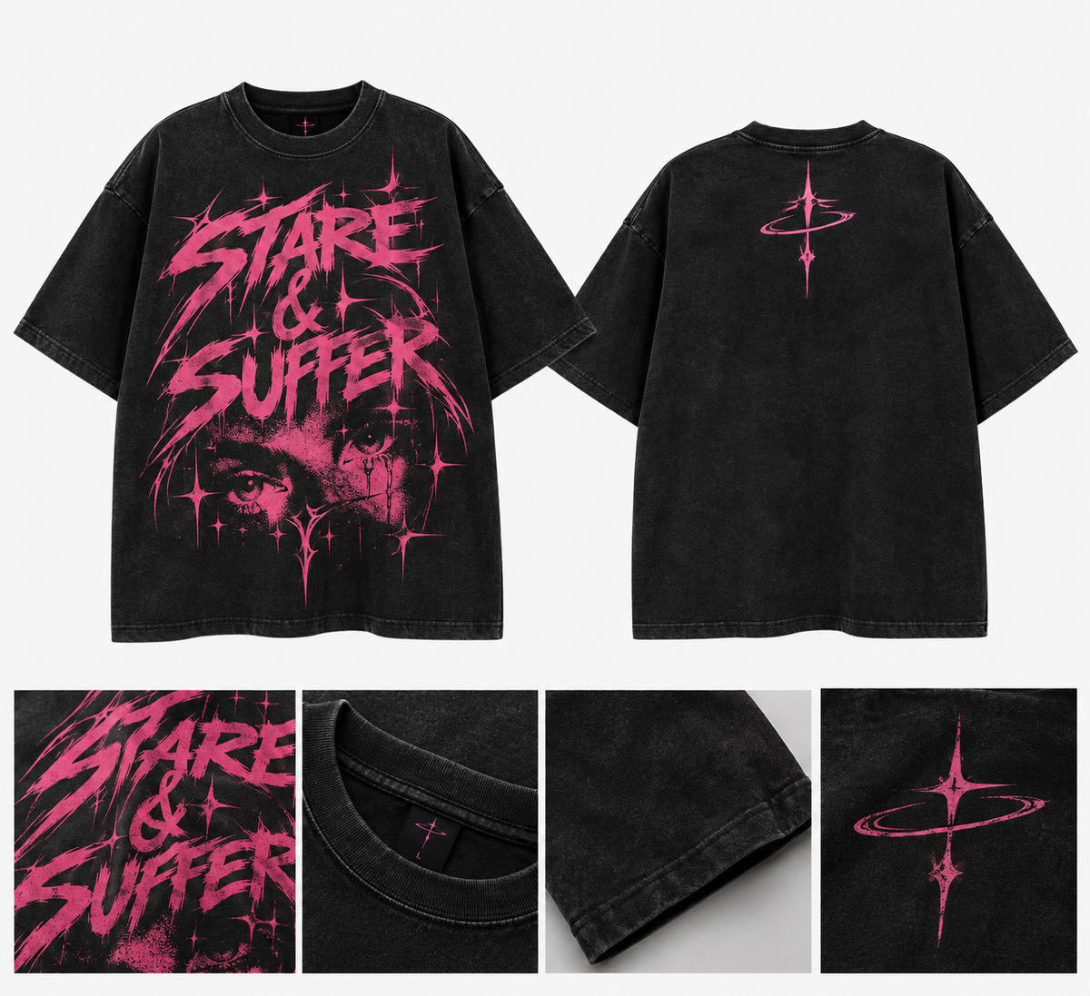Stare & Suffer Oversized Tee
